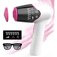 IPL Depiladora de luz pulsada Nobebird- 999-999 flashes y 2 modos de 5 niveles de energía- depilación permanente…